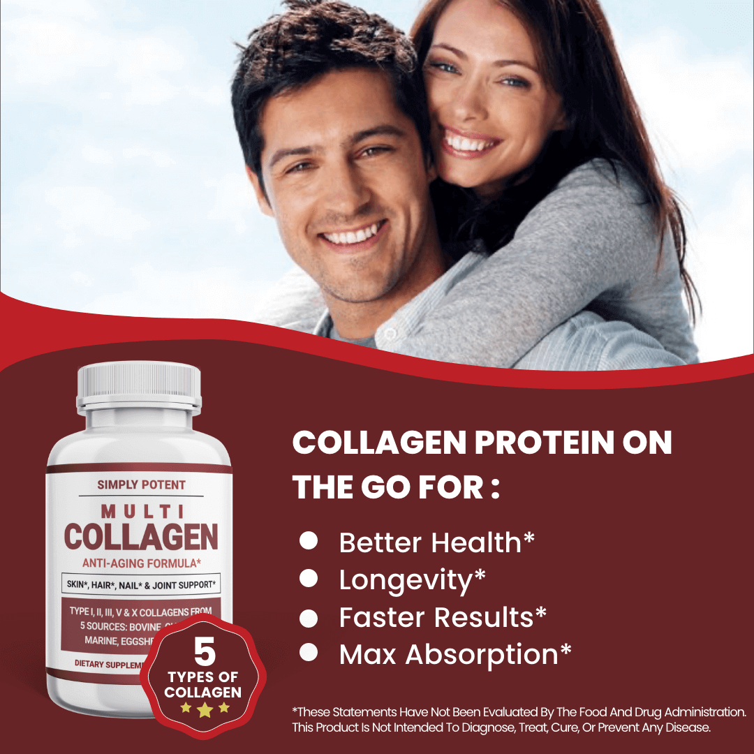 Amazing health benefits of Simply Potent Multi Collagen Capsules