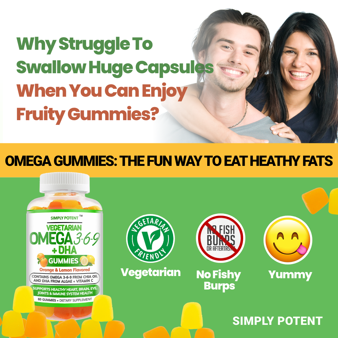 Eat Healthy Fats - Simply Potent Fruity Omega Gummies