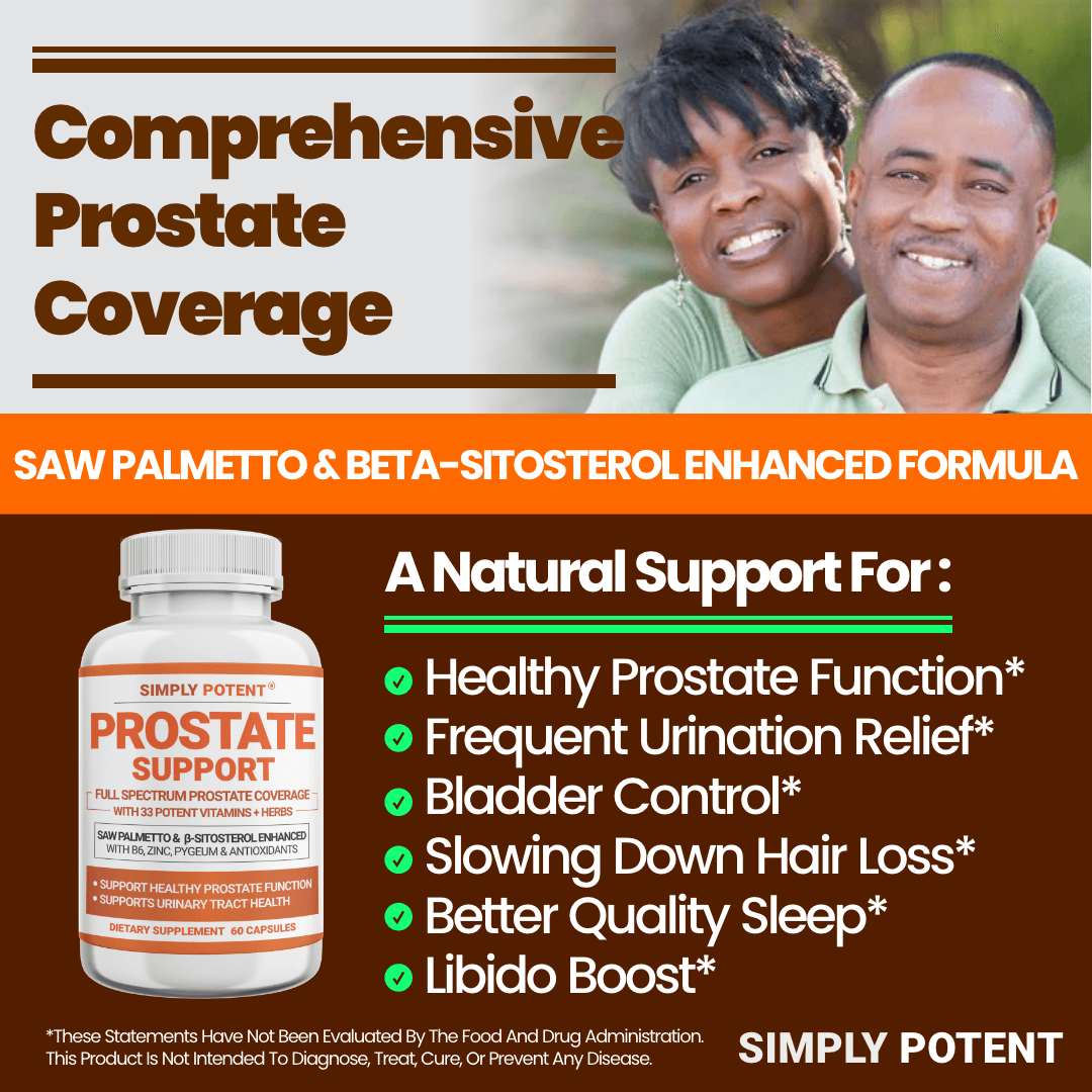 Simply Potent Advanced Prostate Support Formula with essential nutrients & antioxidants