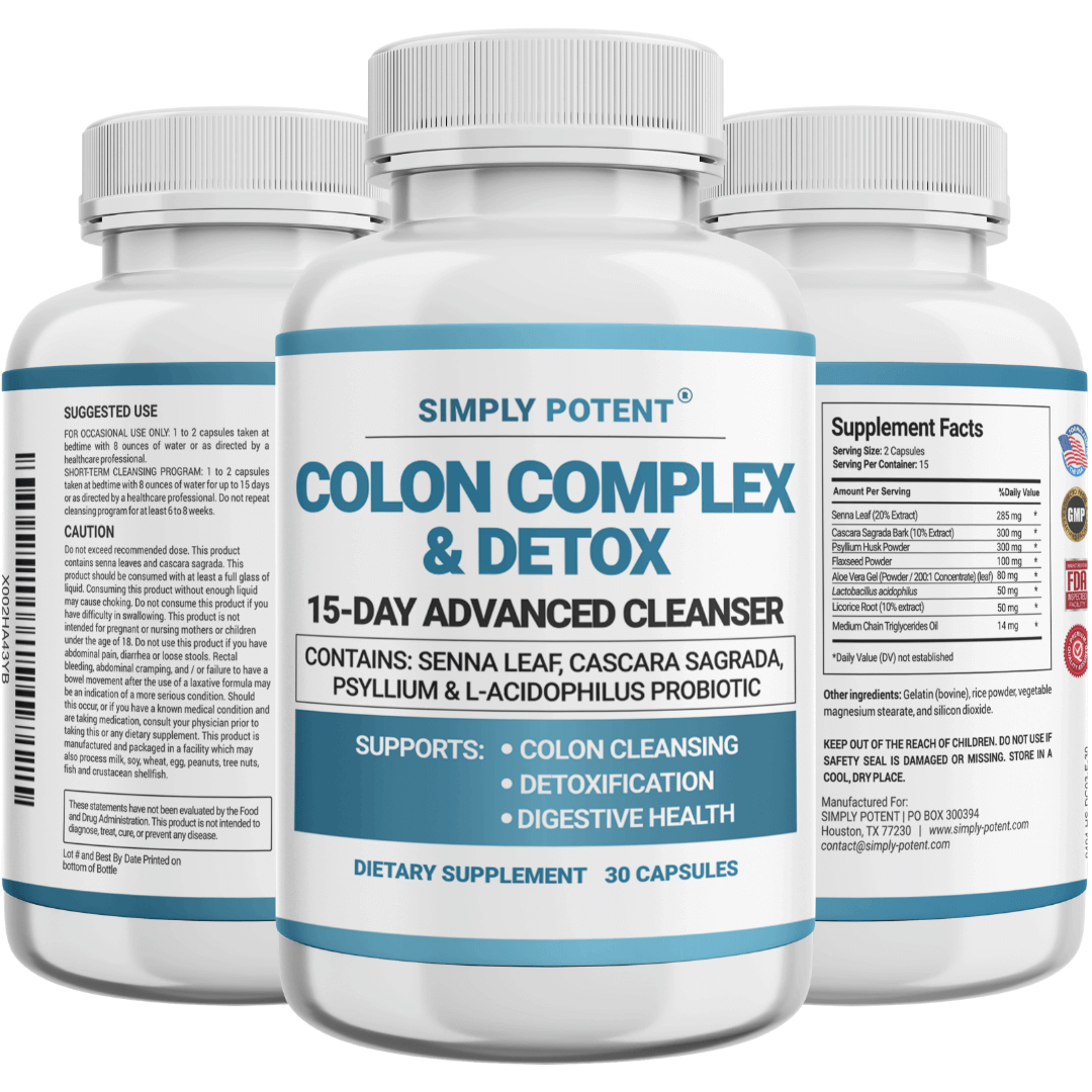 Simply potent colon complex & detox 15 day advanced cleanser