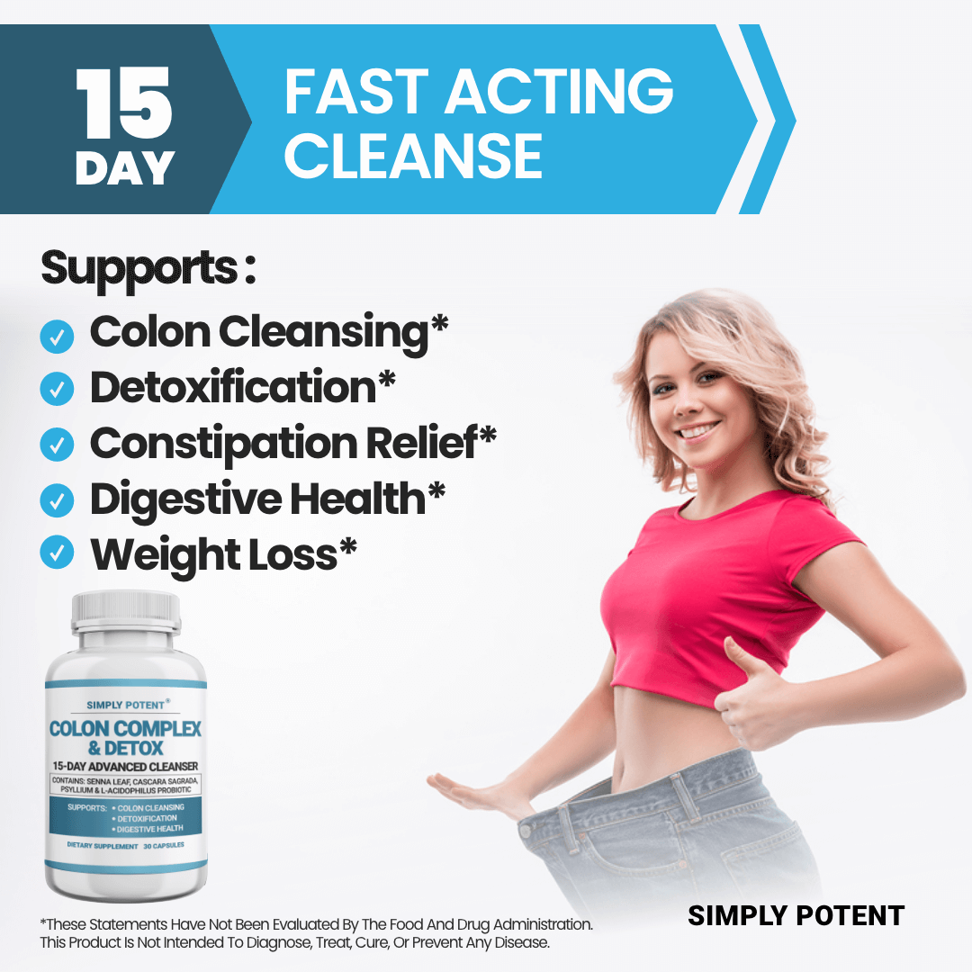 Colon Cleanser Detox for Weight Loss. 15 Day Fast-Acting Extra