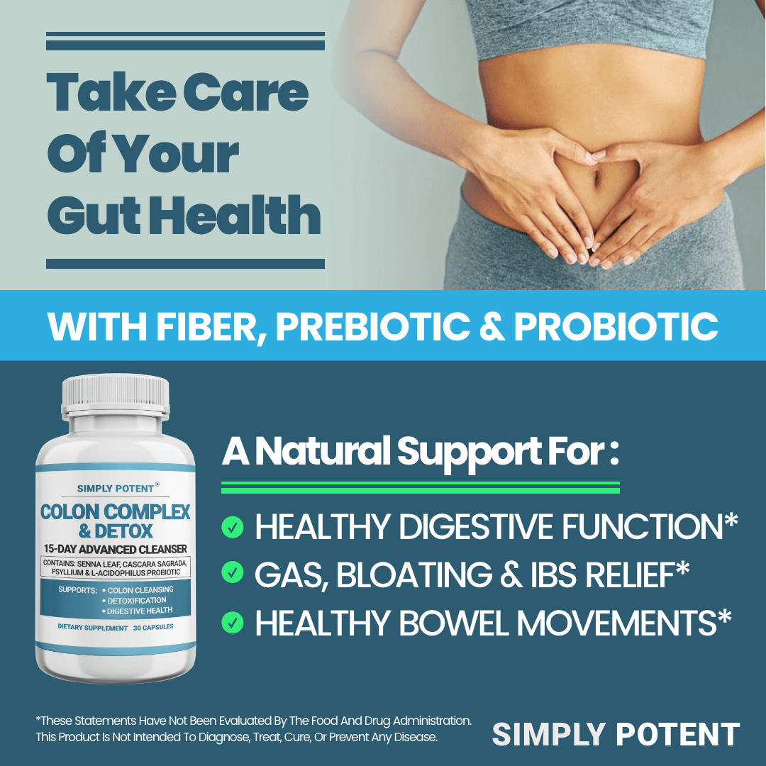 Natural support simply potent colon cleanse detox capsules