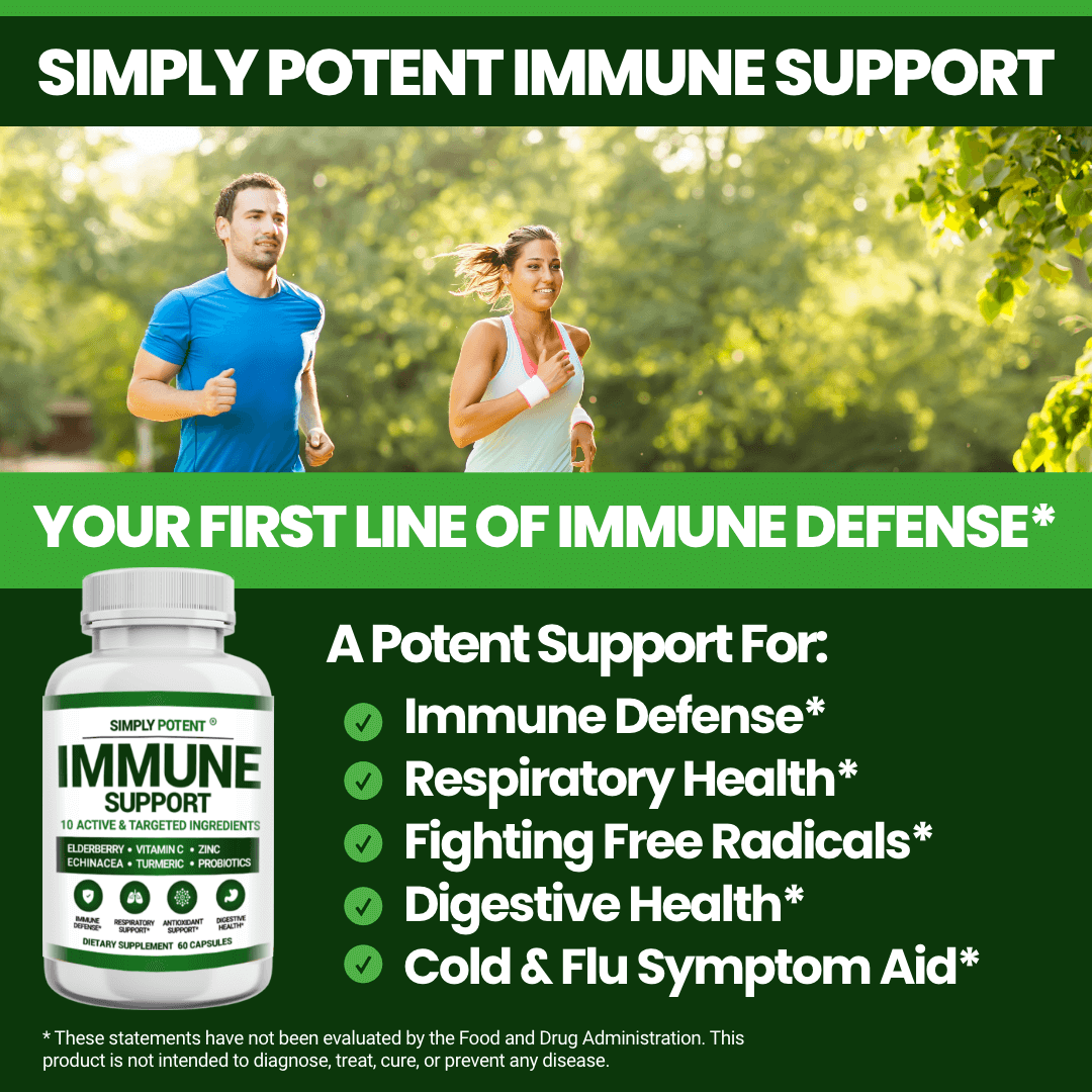 Simply potent immune supplement vitamins and herbs